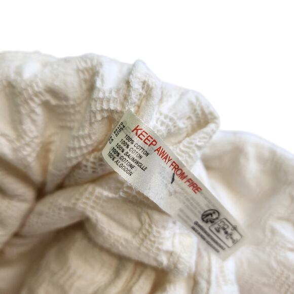 Free People Womens She's A Catch Jumpsuit Size Small White Wide Leg Tie Waist - Picture 8 of 13